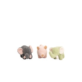 Fluffy toy Crochetts Bebe Green Grey Elephant Pig 30 x 13 x 8 cm 3 Pieces by Crochetts, Animals and figures - Ref: D1615670, ...