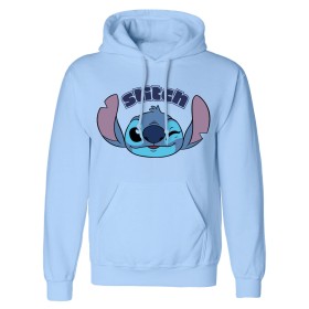 Felpa con Cappuccio Unisex Stitch Cute Face Azzurro di Stitch, Felpe - Rif: D0800439, Prezzo: 45,52 €, Sconto: %