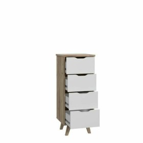 Cómoda DKD Home Decor Branco Cinzento Cerâmica Madeira de mangueira Índio 45 x 35 x 107 cm | Tienda24 - Global Online Shop Tienda24.eu