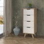 Caisson à Tiroirs Vankka Chêne 45 x 42 x 108 cm 45 x 108,7 x 42 cm de BigBuy Home, Commodes - Réf : S7106921, Prix : 151,58 €...