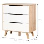 Caisson à Tiroirs Vankka Bois Chêne (80 x 42 x 86,3 cm) de BigBuy Home, Commodes - Réf : S7106931, Prix : 152,02 €, Remise : %