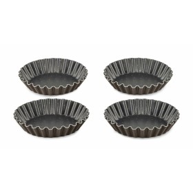 Tartlets tin Tefal J1608102 Brown Ø 11 cm 4 Units by Tefal, Muffin & Cupcake Tins & Moulds - Ref: S7106968, Price: 29,17 €, D...