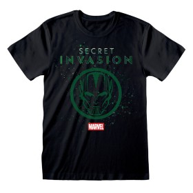 T shirt à manches courtes Marvel Logo Icon Noir Unisexe de Marvel, T-shirts - Réf : D0800440, Prix : 23,79 €, Remise : %