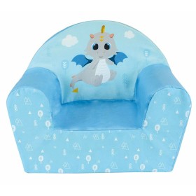 Armchair Fun House LEON LE DRAGON Blue Foam 42 x 52 x 33 cm by Fun House, Chairs - Ref: S7107727, Price: 54,46 €, Discount: %