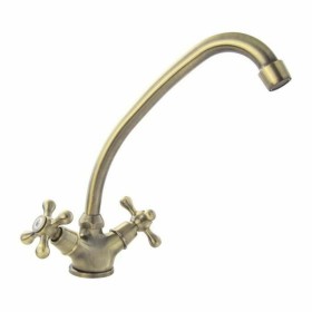 Robinet double poignée Rousseau Beverley Acier inoxydable Laiton de Rousseau, Robinets de cuisine - Réf : S7108633, Prix : 55...