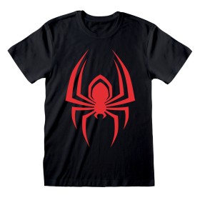 T shirt à manches courtes Spider-Man Hanging Spider Noir Unisexe de Spider-Man, T-shirts - Réf : D0800444, Prix : 23,79 €, Re...