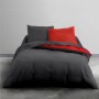 Nordic cover TODAY Alix Red Dark grey 240 x 260 cm by TODAY, Quilts and quilt covers - Ref: S7109685, Price: 43,17 €, Discoun...