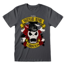 Camiseta de Manga Corta The Nightmare Before Christmas Top Hat Jack Grafito Unisex de The Nightmare Before Christmas, Camiset...