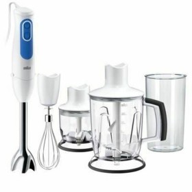 Frullatore ad Immersione Braun MQ3045WH 700 W Bianco Bianco/Blu Azzurro/Bianco 700 W di Braun, Frullatori a immersione e frul...