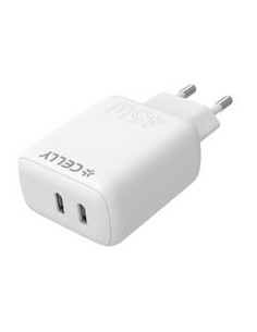 Caricabatterie da Parete Celly TC2USBC45WWH Bianco 45 W da Celly, Caricabatterie - Ref: S77101944, Precio: 20,45 €, Descuento: %