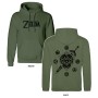 Polar com Capuz Unissexo The Legend of Zelda Logo and Shield Verde de The Legend of Zelda, Sweatshirts - Ref: D0800449, Preço...