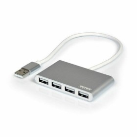 4-Port USB Hub Port Designs 900120 Silberfarben Weiß/Grau von Port Designs, USB-Hubs - Ref: S7115272, Preis: 35,36 €, Rabatt: %