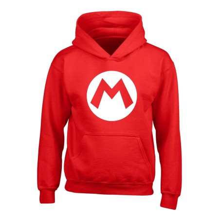 Polar com Capuz Unissexo Super Mario Badge Vermelho de Super Mario, Sweatshirts - Ref: D0800452, Preço: 39,17 €, Desconto: %