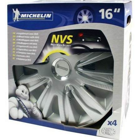 Hubcap Michelin Grey Silver 16" 4 Pieces | Tienda24 - Global Online Shop Tienda24.eu