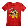 Camisola de Manga Curta Infantil Super Mario Bowser Text Vermelho de Super Mario, Camisolas de manga curta - Ref: D0800455, P...