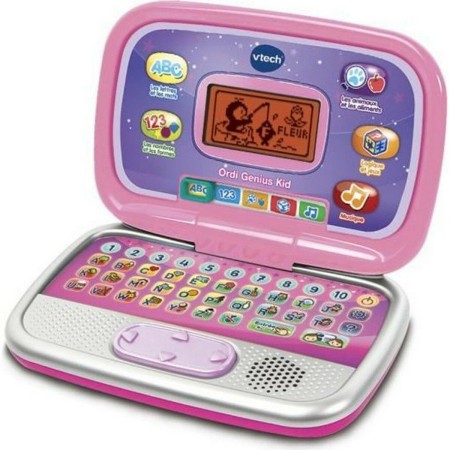 Laptop Vtech Ordi Genius Kid Pädagogisches Spielzeug Rosa Interaktiv Französisch (FR) | Tienda24 - Global Online Shop Tienda24.eu