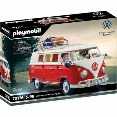 Jeu de Véhicules Playmobil 70176 Volkswagen T1 Bus Rouge de Playmobil, Playsets de figurines de jouets - Réf : S7122826, Prix...