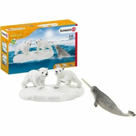 Set Animali Selvaggi Schleich Polar Bear Slide + 3 anni di Schleich, Personaggi giocattolo - Rif: S7123002, Prezzo: 32,00 €, ...