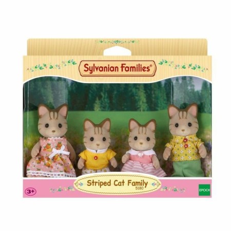 Figuras de Ação Sylvanian Families Striped Cat Family de Sylvanian Families, Bonecos e figuras de ação - Ref: S7123419, Preço...