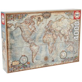 Puzzle Educa 14827 World Map 4000 Pieces by Educa, Jigsaws - Ref: S7123993, Price: 56,29 €, Discount: %