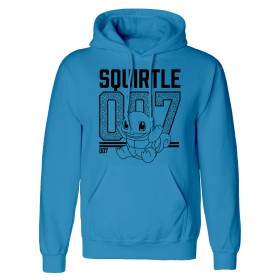 Sweat à capuche unisex Pokémon Squirtle Line Art Bleu de Pokémon, Sweatshirts - Réf : D0800458, Prix : 45,52 €, Remise : %