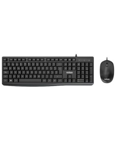 Keyboard and Mouse Nilox NXKME0012 Black Spanish Qwerty by Nilox, Keyboard & Mouse Sets - Ref: S77175441, Price: 11,95 €, Dis...