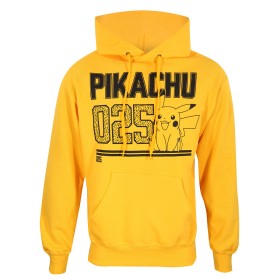 Felpa con Cappuccio Unisex Pokémon Picachu Line Art Giallo di Pokémon, Felpe - Rif: D0800459, Prezzo: 45,52 €, Sconto: %