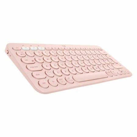 Clavier Logitech K380 Français AZERTY Rose AZERTY de Logitech, Claviers - Réf : S7133944, Prix : 67,61 €, Remise : %