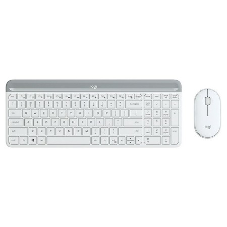 Teclado y Ratón Logitech MK470 Blanco Francés AZERTY de Logitech, Packs de teclado y ratón - Ref: S7134000, Precio: 77,38 €, ...