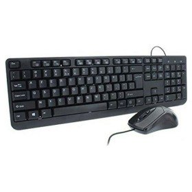 Tastatur mit Maus A4 Tech 7100N Qwerty UK Schwarz Schwarzweiß Kein Englisch QWERTY Qwerty US | Tienda24 - Global Online Shop Tienda24.eu