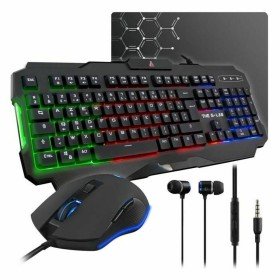 Tastiera e Mouse Spirit of Gamer SOG-3IN1-ES Nero Rosso AZERTY | Tienda24 - Global Online Shop Tienda24.eu