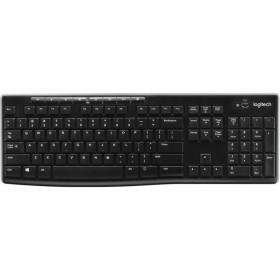 Drahtlose Tastatur Logitech Französisch Schwarz AZERTY von Logitech, Tastaturen - Ref: S7134093, Preis: 56,77 €, Rabatt: %