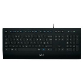 Clavier Logitech K280E Noir Français AZERTY de Logitech, Claviers - Réf : S7134095, Prix : 49,40 €, Remise : %