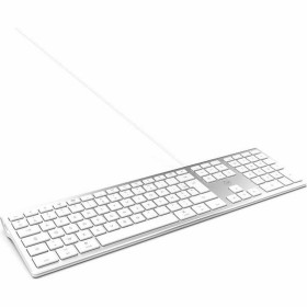 Tastatur Mobility Lab Weiß Silberfarben Mac OS AZERTY von Mobility Lab, Tastaturen - Ref: S7134109, Preis: 55,45 €, Rabatt: %