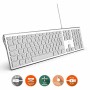 Tastiera Mobility Lab Bianco Argentato Mac OS AZERTY | Tienda24 - Global Online Shop Tienda24.eu