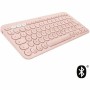 Clavier Logitech K380 Français Rose AZERTY de Logitech, Claviers - Réf : S7134125, Prix : 69,25 €, Remise : %