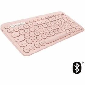 Clavier Logitech K380 Français Rose AZERTY de Logitech, Claviers - Réf : S7134125, Prix : 69,25 €, Remise : %