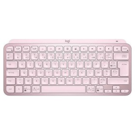 Clavier sans fil Logitech MX Keys Mini Rose Français AZERTY de Logitech, Claviers - Réf : S7134127, Prix : 125,65 €, Remise : %