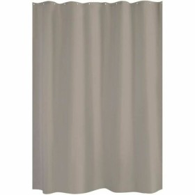 Shower Curtain Gelco Uni Taupe 180 x 200 cm by Gelco, Shower curtains, hooks and casings - Ref: S7137041, Price: 28,75 €, Dis...