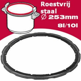 Fissler pan gasket SEB Ø 25,3 cm Metal Stainless steel by SEB, Pressure Cooker Accessories - Ref: S7137458, Price: 27,23 €, D...