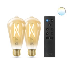 Lâmpada Inteligente Wiz ST64 E27 50 W Multicolor Dourado 7 W 640 lm (2 Unidades) de Wiz, Lâmpadas LED - Ref: S7138090, Preço:...