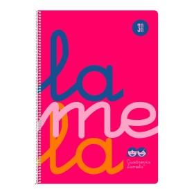 Caderno Lamela Cor de Rosa Din A4 5 Peças 80 Folha