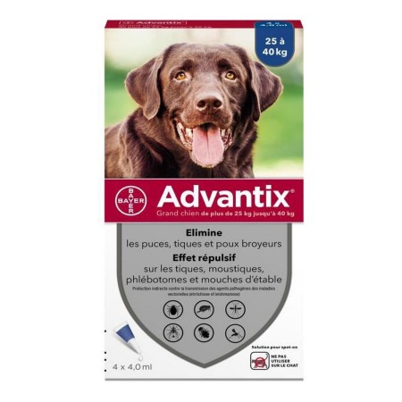 Anti-parasites Advantix Pipettes 25-40 Kg 4 ml 4 Units by Advantix, Anti-parasites - Ref: S7140457, Price: 55,84 €, Discount: %