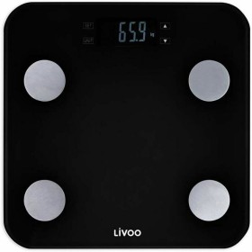 Balance Numérique de Salle de Bain Livoo DOM427N Noir Verre trempé 180 kg de Livoo, Balances - Réf : S7140969, Prix : 37,23 €...