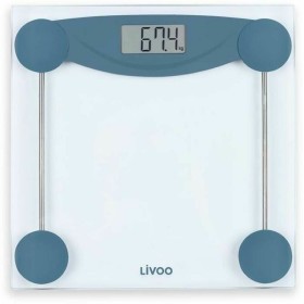 Digital Bathroom Scales Livoo DOM426B Blue Tempered Glass 180 kg by Livoo, Scales - Ref: S7140972, Price: 31,87 €, Discount: %