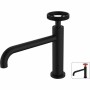 Mixer Tap Rousseau industrial Matte back Metal by Rousseau, Bathroom Sink Taps - Ref: S7142530, Price: 75,35 €, Discount: %