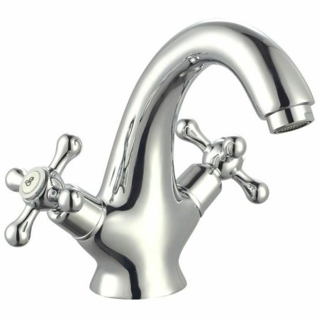 Robinet double poignée Rousseau Beverley Métal Acier inoxydable Laiton de Rousseau, Robinets de lavabo - Réf : S7142613, Prix...