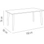 Mesa Resol Dessa Blanco Polipropileno 90 x 160 x 74 cm de Resol, Mesas de comedor - Ref: D1616095, Precio: 191,62 €, Descuent...