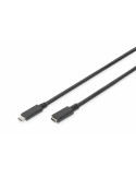 USB-C Cable Digitus AK-300210-007-S Black 70 cm | Tienda24 Tienda24.eu