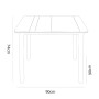 Mesa Resol Noa Cinzento escuro Polipropileno Fibra de Vidro 90 x 90 x 74 cm de Resol, Mesas para sala de jantar - Ref: D16161...